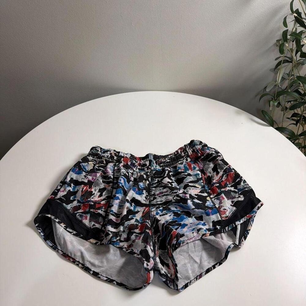Abstract Pattern Athletic Running Shorts - image 2